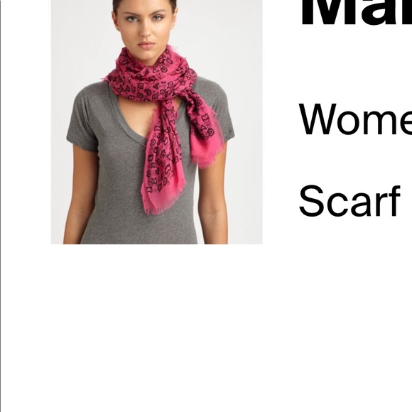 Marc by Marc Jacobs All Over Print Name Scarf One Size - Picture 8 of 8
